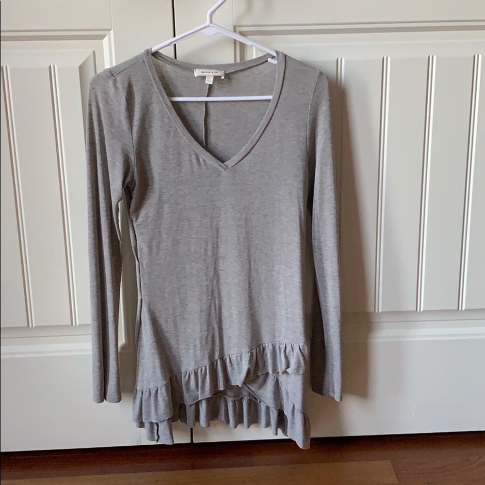 Light gray heather tunic